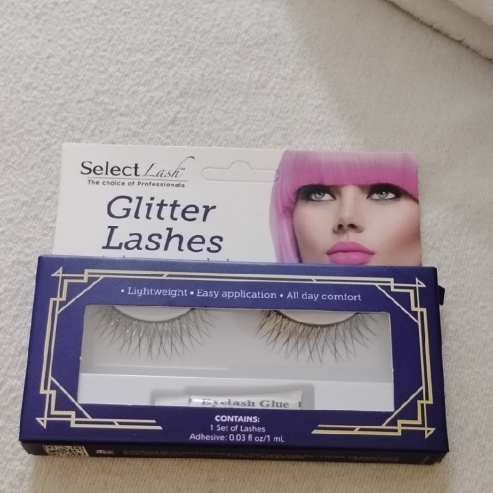 Glitter Lashes - Gold